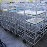 aluminum tray racks w/ trays