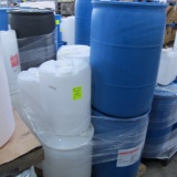 plastic barrels, assorted sizes