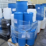 plastic barrels, assorted sizes