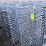 aluminum cooling racks w/ assorted sheet pans & muffin pans