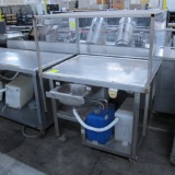 stainless demo cart w/ hand sink, water heater, reservoir, sump, & roof