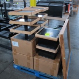 pallet of assorted product risers