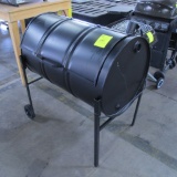 barrel charcoal/wood grill/smoker