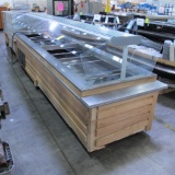 Southern refrigerated salad bar, w/ sneeze guard, self-contained