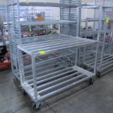 aluminum cooler rack, on casters