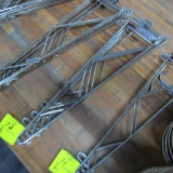 wire shelving cantilevered shelf supports