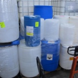 plastic barrels, assorted sizes