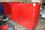 Red Metal Stocking Carts