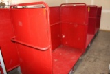 Red Metal Stocking Carts
