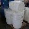 pallet of 5) plastic barrels
