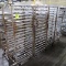 aluminum oven racks, on casters