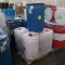pallet of 6) plastic barrels