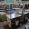 stainless demo cart w/ hand sink, well, hot water heater, sump,
