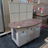 information counter w/ cabinets