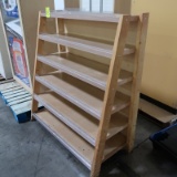 wooden merchandiser, 6 shelf