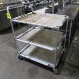 NEW stainless cart w/ 2) undershelves