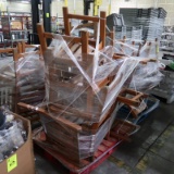 pallet of wooden chairs