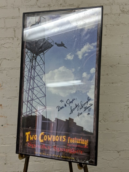Signed and Framed Two Cowboys Movie Poster