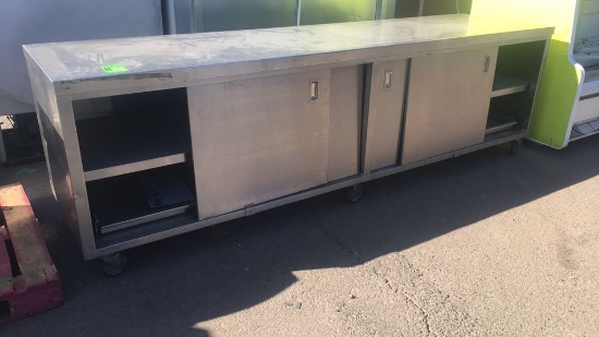 10ft Stainless Table W/ Storage