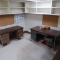 contents of office: desks, storage cubbies, etc