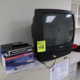 Panasonic monitor w/ VHS & DVD player