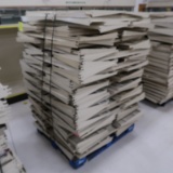 pallet of Lozier shelves, 19