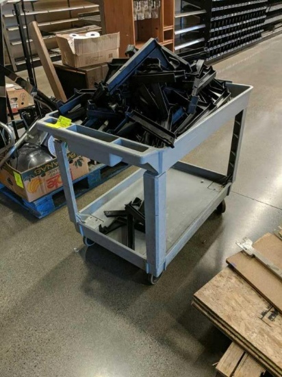 Plastic cart with contents