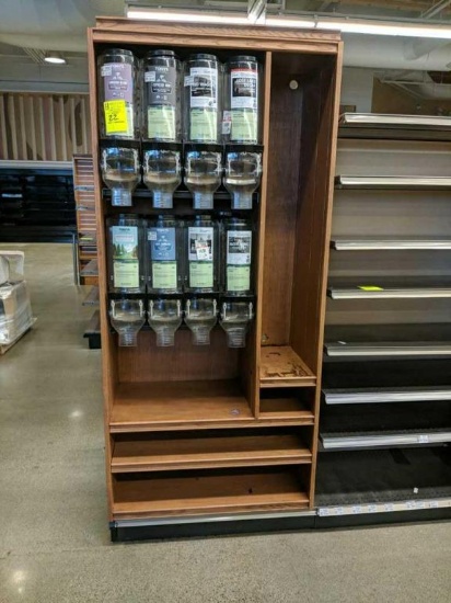 3ft display with coffee bulk bins