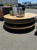 6ft Wood Round Tables