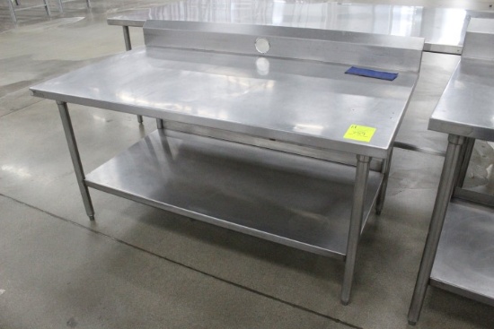 5ft Stainless Table. 60x34x35"