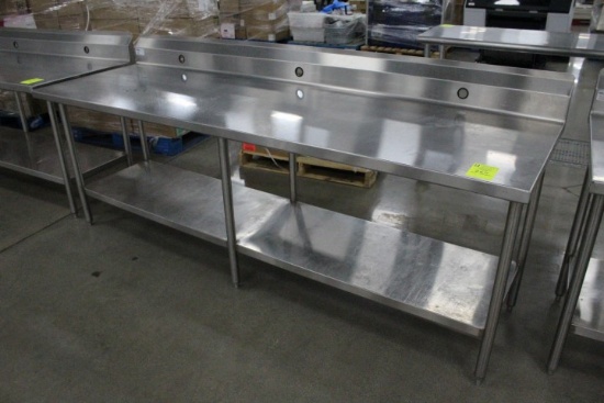 8ft Stainless Table. 96x30x40"