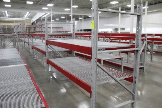 Pallet Racking. 7 Sections, (6) 102" Beams, 60x40" Uprights, (1) 102" Beams, 80x40"  Uprights