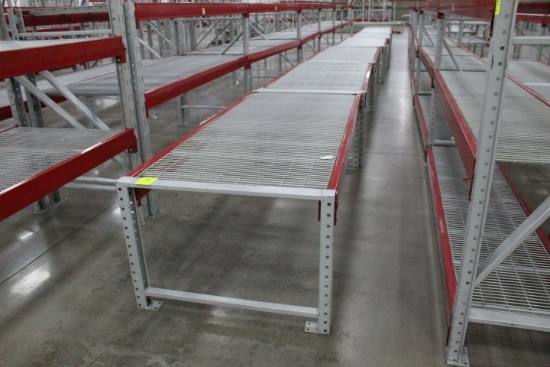 Pallet Racking. 7 Sections, 90" Beams, 28x40" Uprights