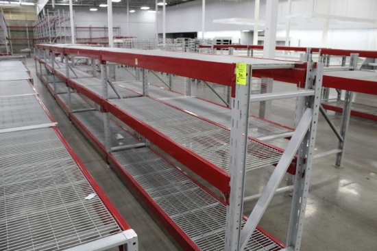 Pallet Racking. 6 Sections, 102" Beams, 60x24" Uprights