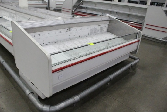 2011 Hill Phoenix Single Deck Meat Case. Remote Cooled, 120 Volt, R22 - Model # OM8 - Serial  # 1058