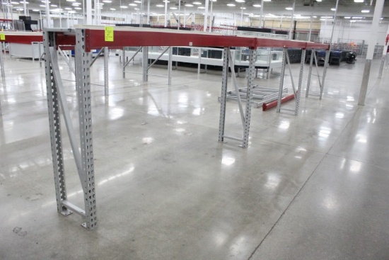 Pallet Racking. 3 Sections, 102" Beams, 60x18" Uprights