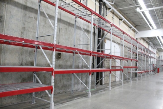 Pallet Racking. 13 Sections, 90" Beams, 14'x44" Uprights