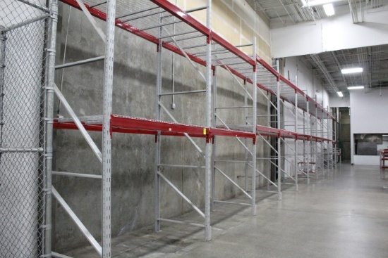 Pallet Racking. 11 Sections, 90" Beams, 14'x44" Uprights