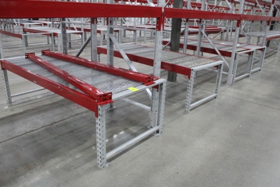 Pallet Racking. 4 Sections, 90" Beams, 28x40" Uprights