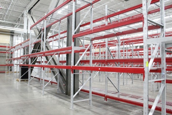 Pallet Racking. 7 Sections, 108" Beams, 14'x36" Uprights