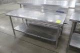 5ft Stainless Table. 60x34x35