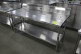 6ft Stainless Table. 72x30x40