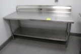 6ft Stainless Table. 72x30x40