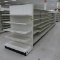 Lozier gondola shelving, 24' run + 2) 4' endcaps