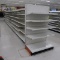 Lozier gondola shelving, 48' run + 4' endcap