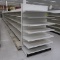 Lozier gondola shelving, 48' run + 2) 4' endcaps