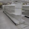 Lozier gondola shelving, 24' run + 4' endcap