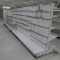 Lozier gondola shelving, 24' run + 4' endcap