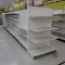 Lozier gondola shelving, 24' run + 2) 4' endcaps