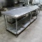 stainless table w/ undershelf